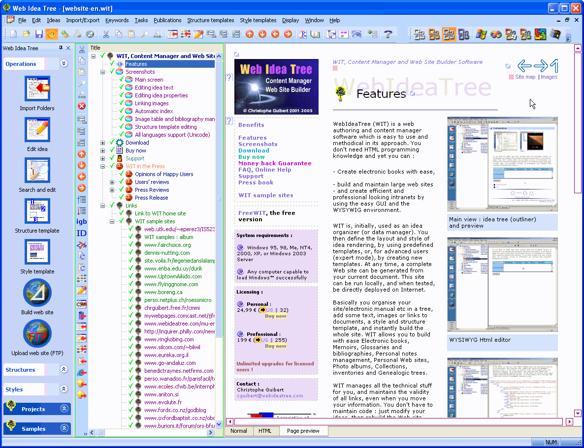 FreeWIT freeware screenshot