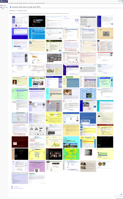 Quelques sites raliss avec WIT