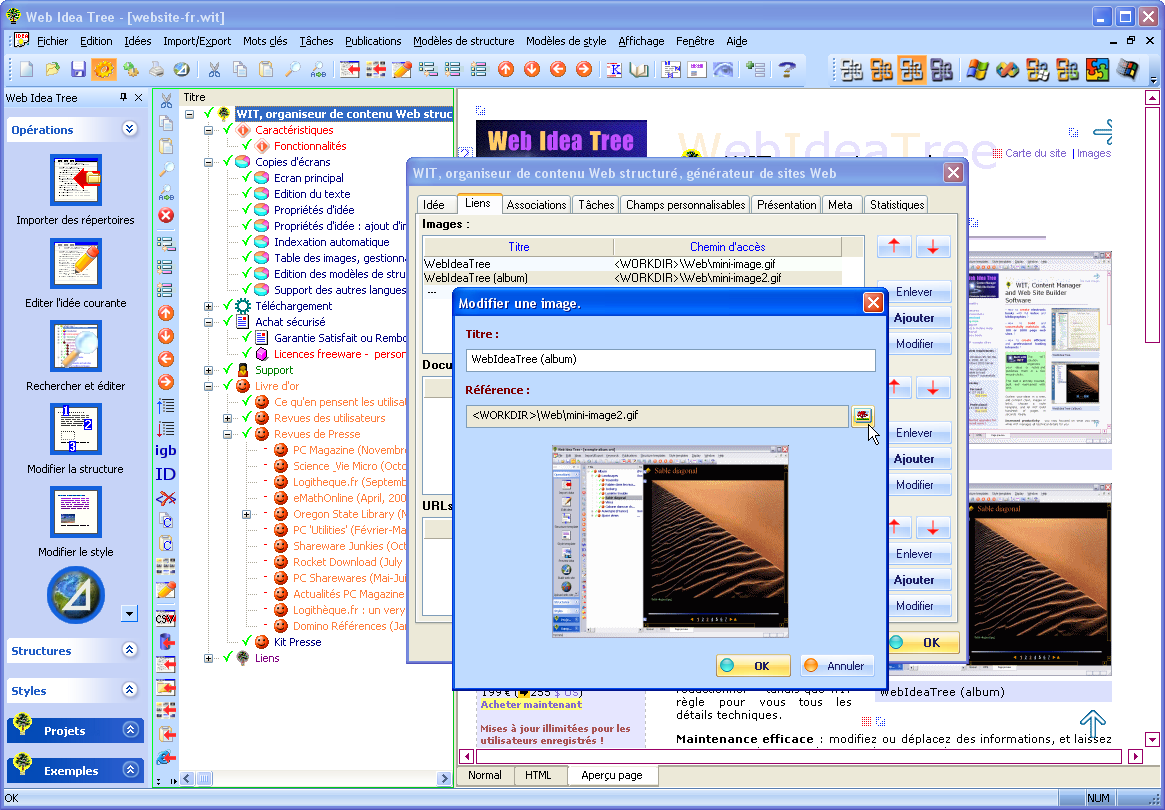 Ajout d'une image  l'ide courante
