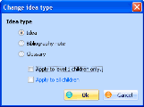 Change idea type - Fig 4.9 : Change idea type