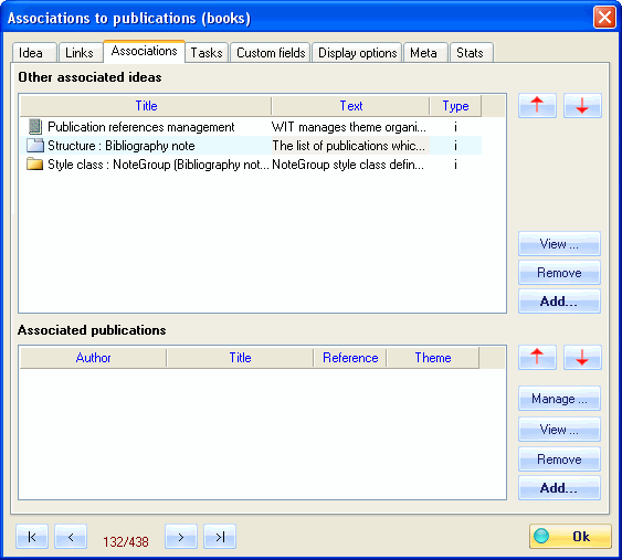 Fig 4.16 : Associations to ideas and books.