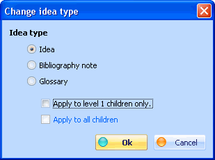 Fig 4.9 : Change idea type