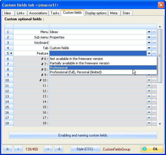Fig 4.15 : Custom fields