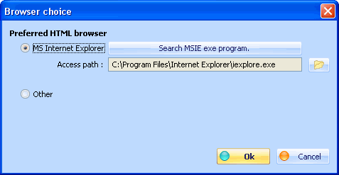 Fig 4.5. Choice of default navigator