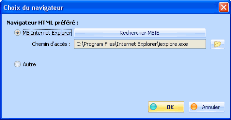 Choix du navigateur par défaut - Fig 4.5. Choix du navigateur par défaut.