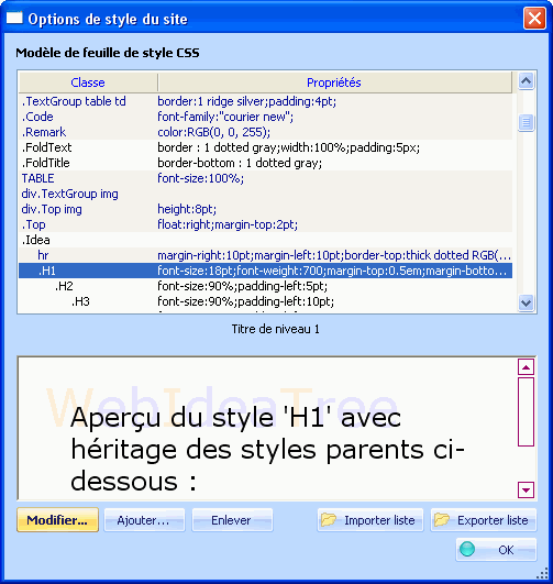 Fig 4.29 : Modèle de style CSS