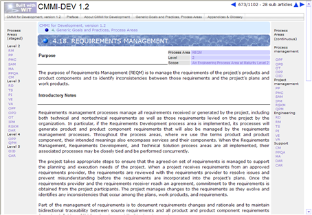 CMMI for Development 1.2